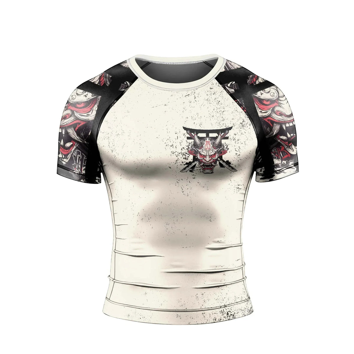 Ivory Demon Men's Short Sleeve Rash Guard
