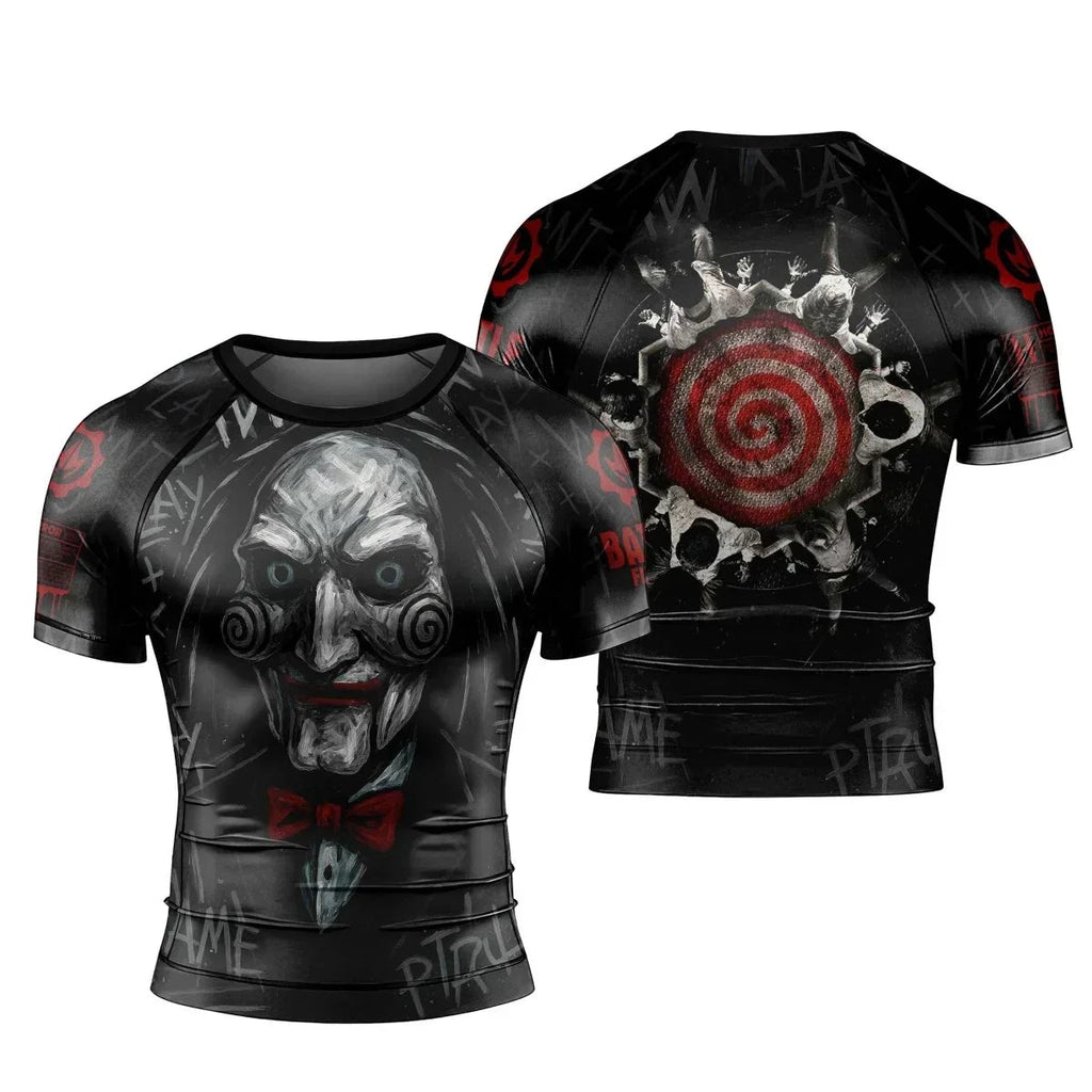 Jigsaw Game Men's Short Sleeve Rash Guard