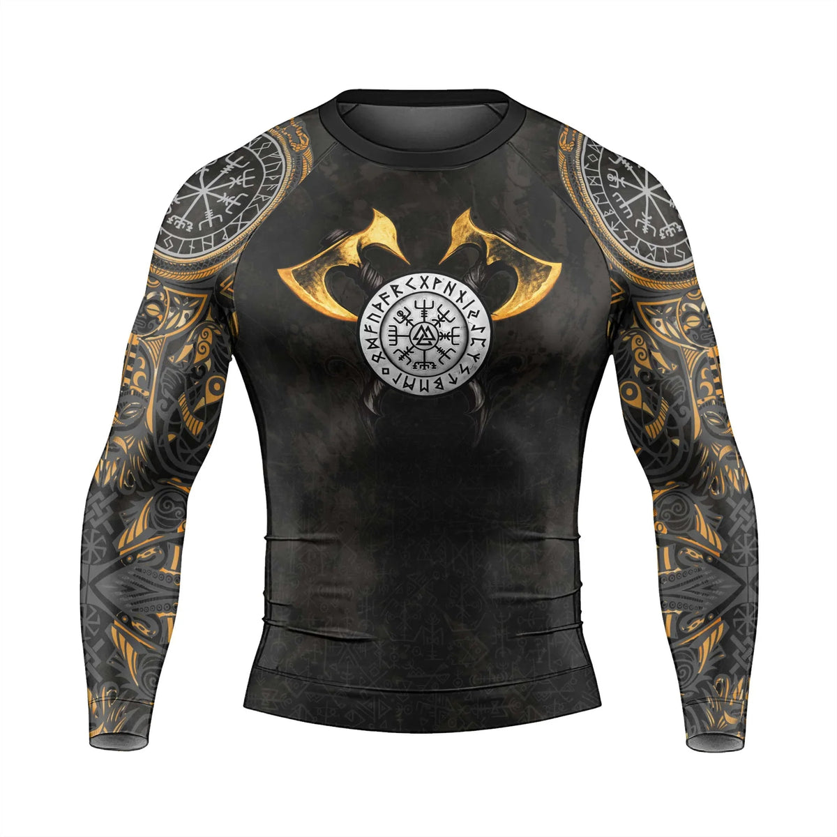 King Ragnar Lodbrok Men's Long Sleeve Rash Guard