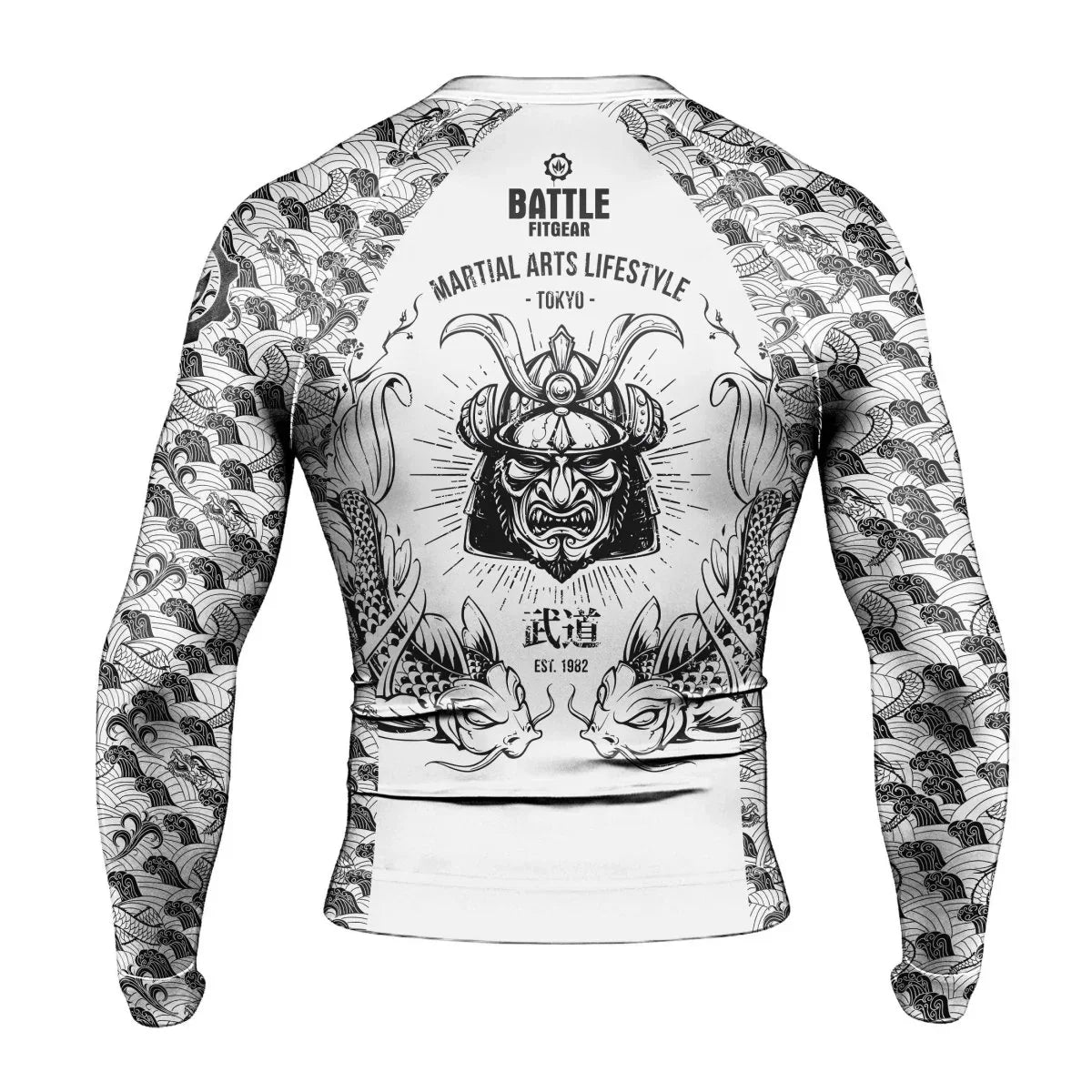 Samurai Dragon Long Sleeve Rash Guard