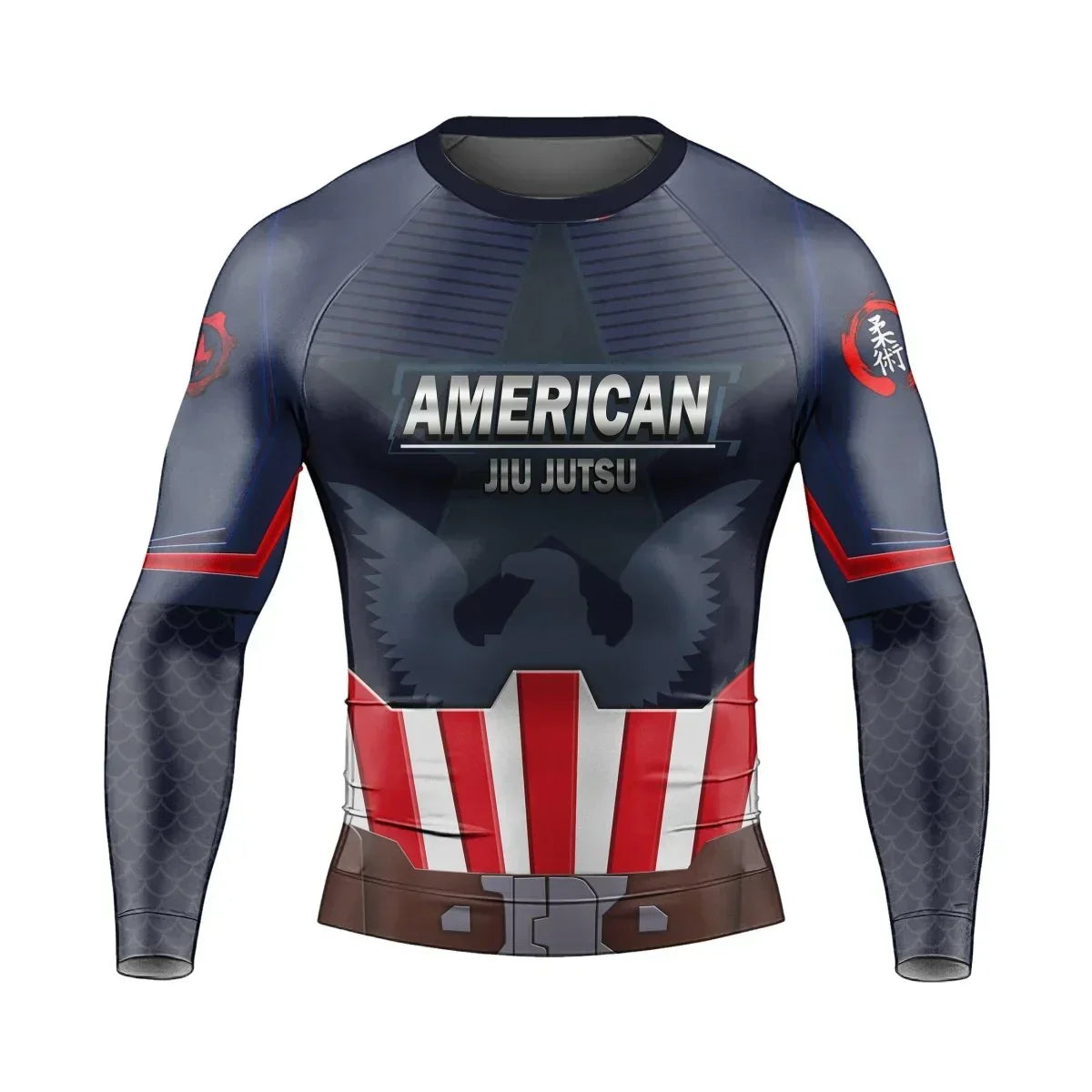 Captain American Long Sleeve Rash Guard