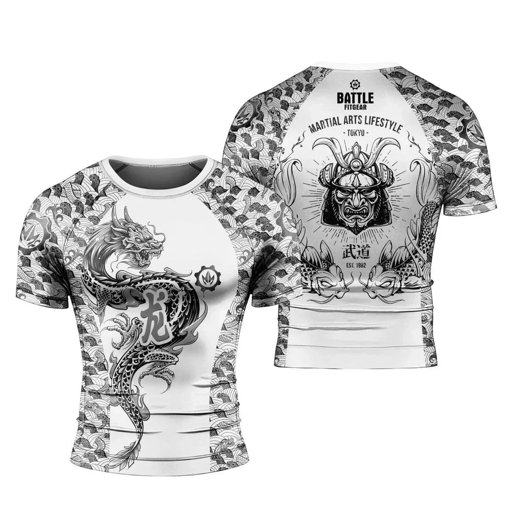Samurai Dragon Short Sleeve Rash Guard