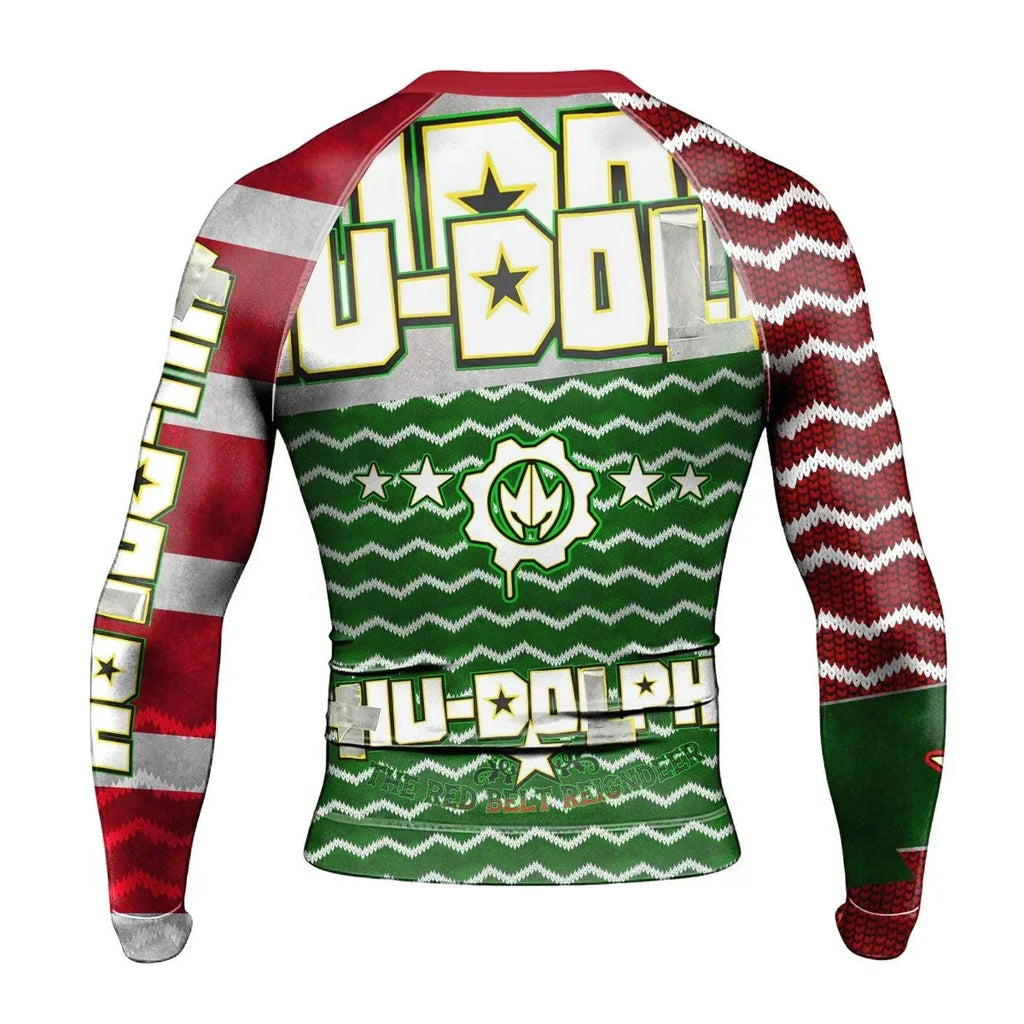 Hu-Dolph Christmas Long Sleeve Rash Guard