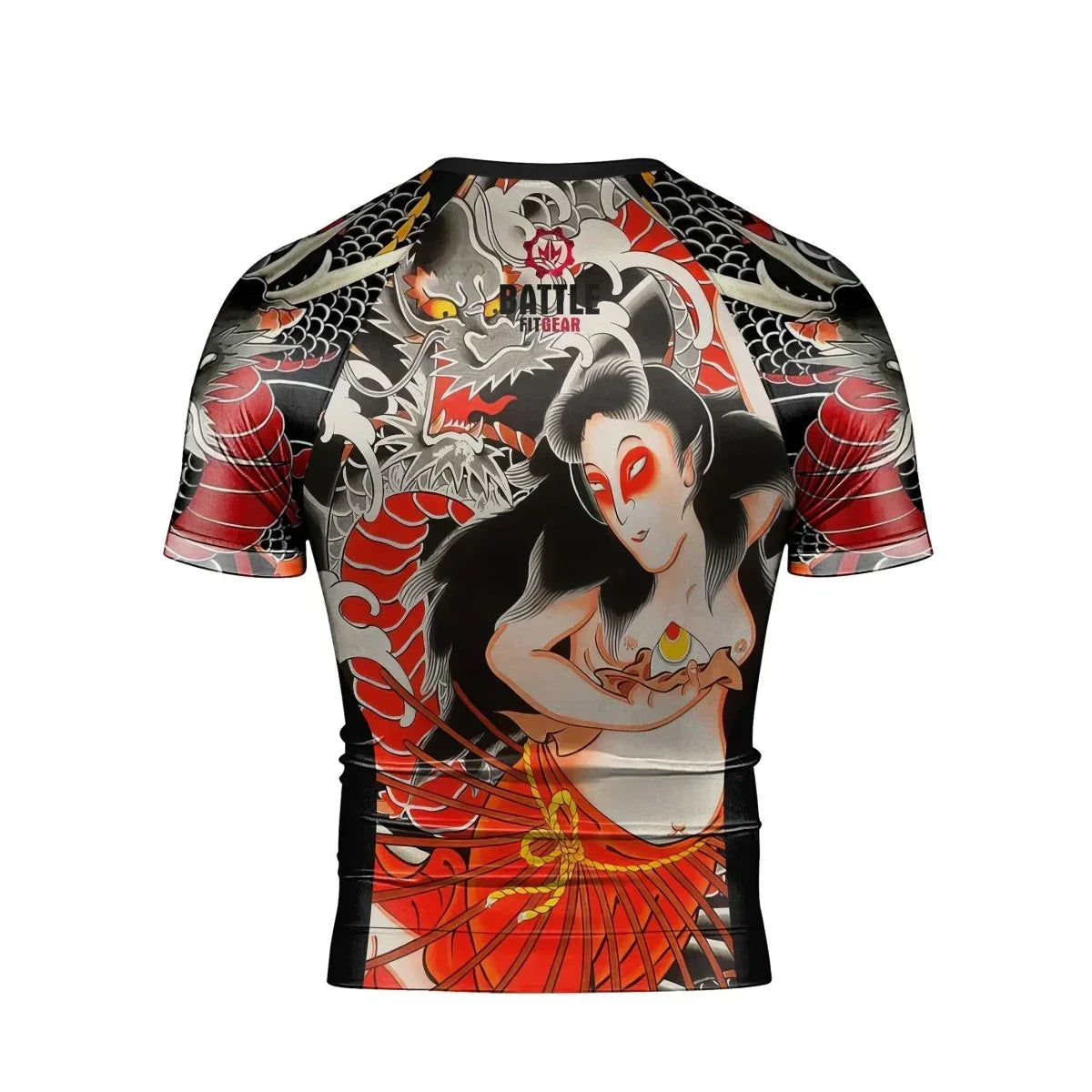 Kumonryu Shishin VS Tamatori Hime Men's Short Sleeve Rash Guard