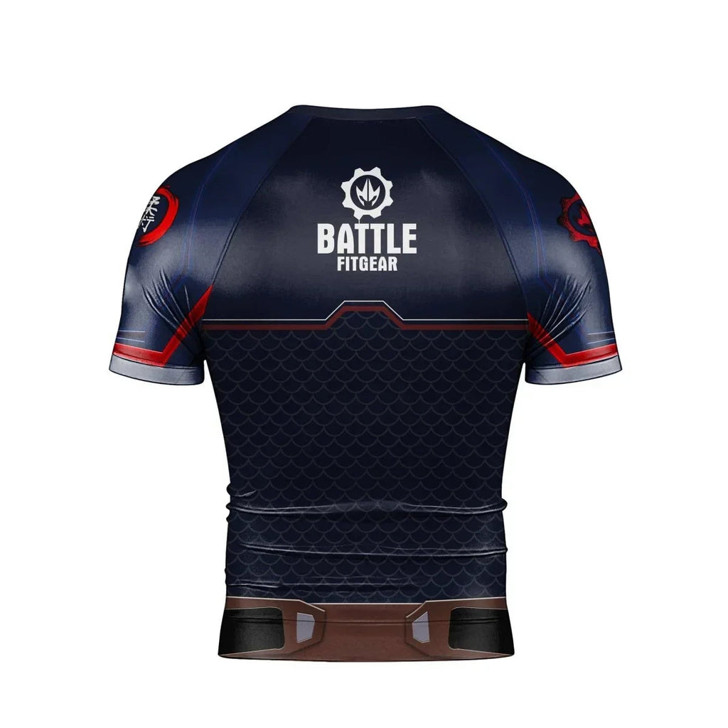 Captain American Short Sleeve Rash Guard