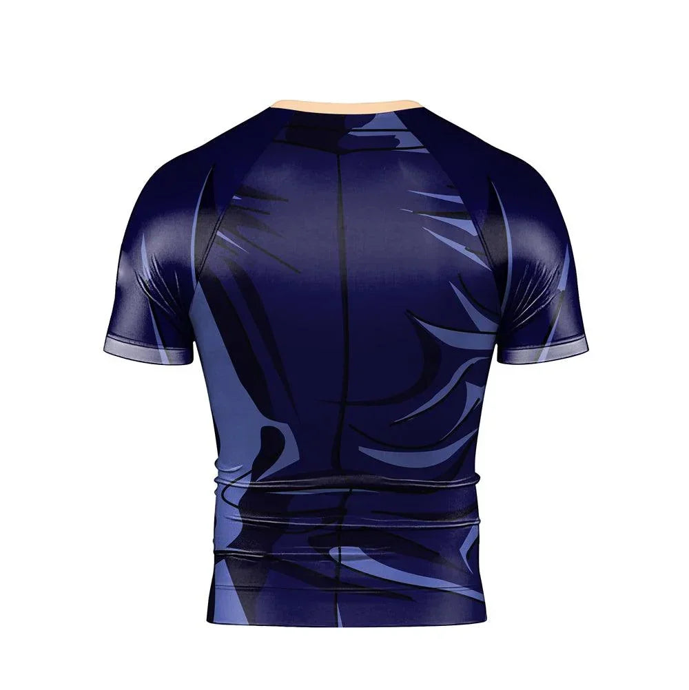 Black Leg Sanji One Piece Short Sleeve Rash Guard