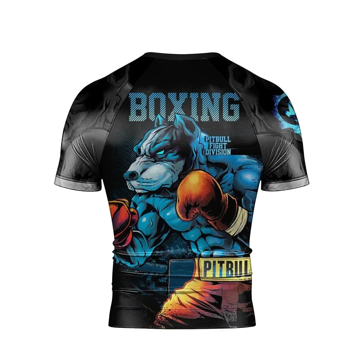 Pitbull Boxing Men's Short Sleeve Rash Guard