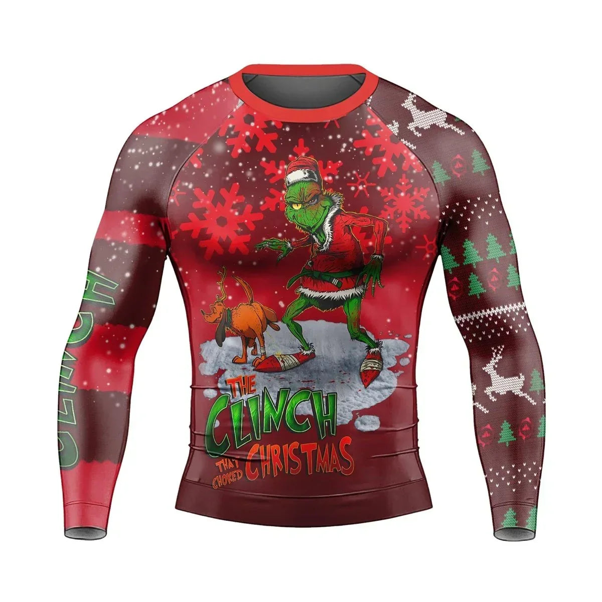 The Clinch Christmas Long Sleeve Rash Guard