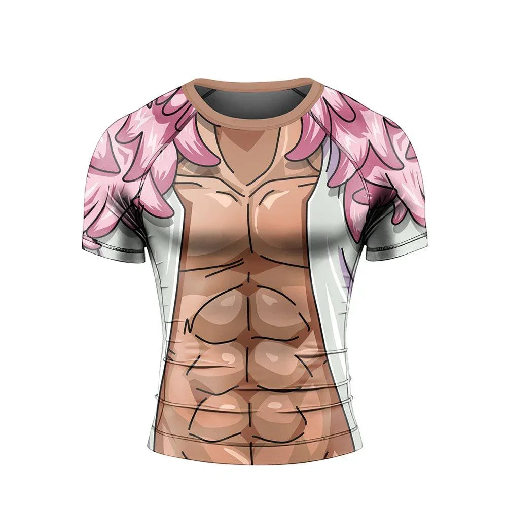 Donquixote Doflamingo Short Sleeve Rash Guard