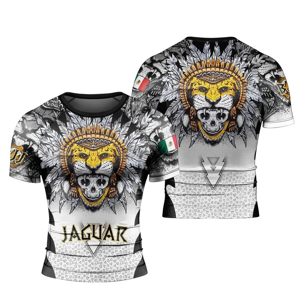 Aztec Warrior Men's Short Sleeve Rash Guard