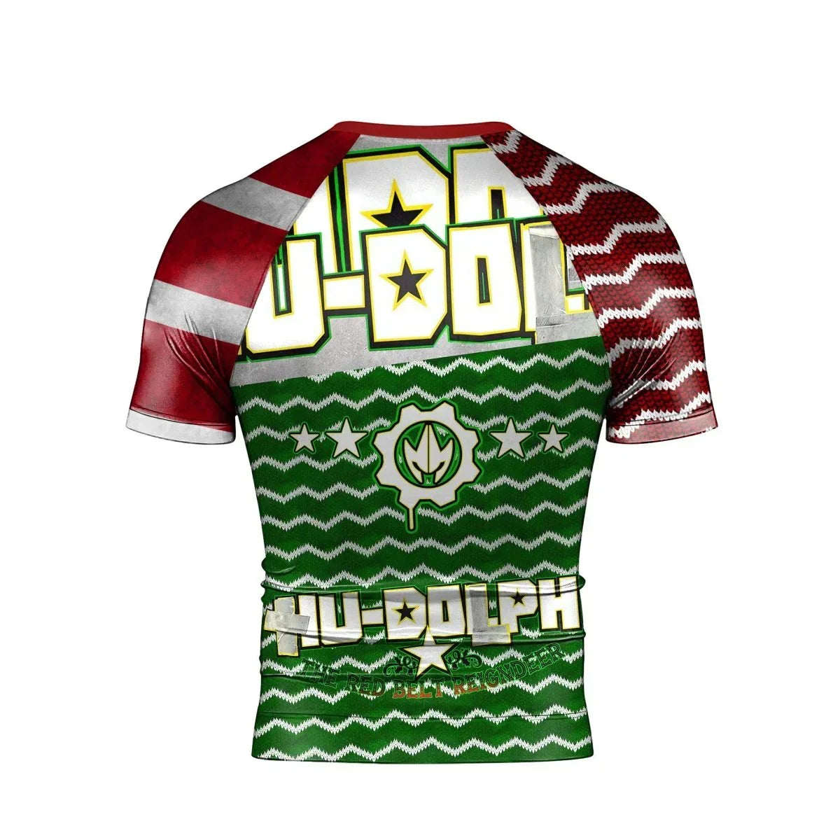 Hu-Dolph Christmas Short Sleeve Rash Guard