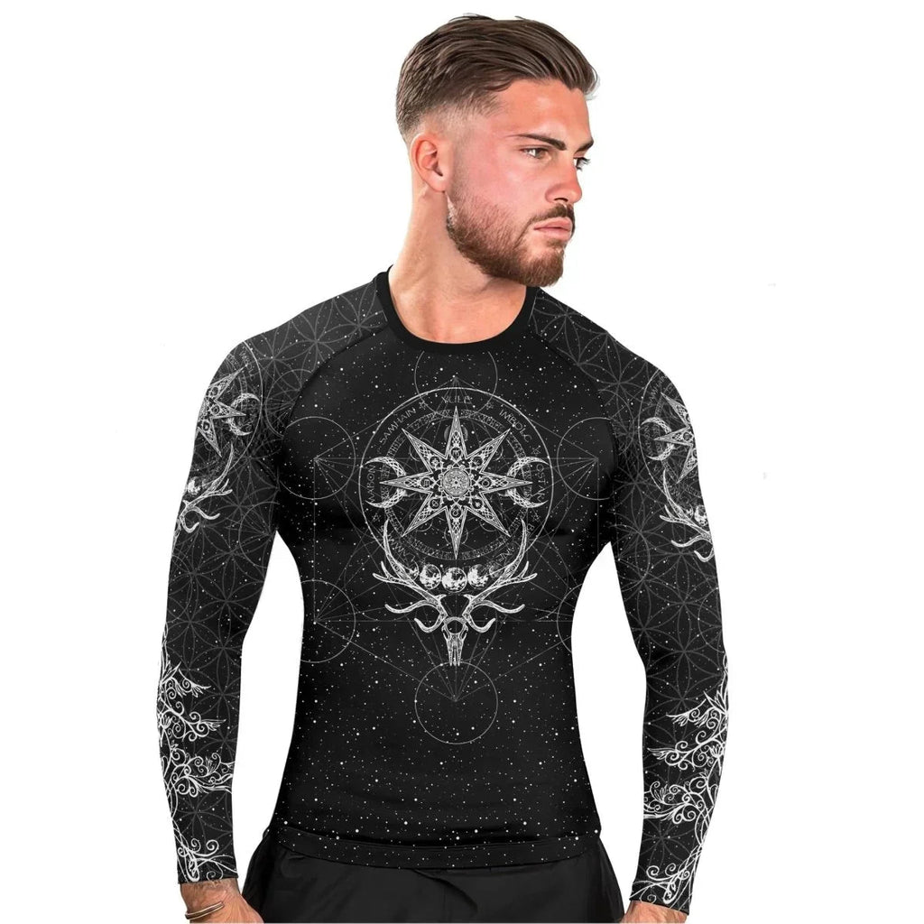 YULE Vikings Men's Long Sleeve Rash Guard