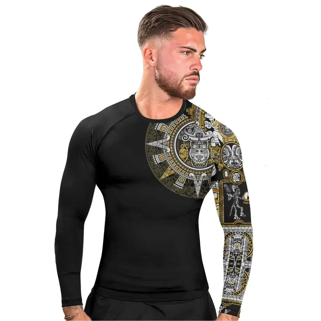 JAGUAR WARRIOR man Long Sleeve Rash Guard
