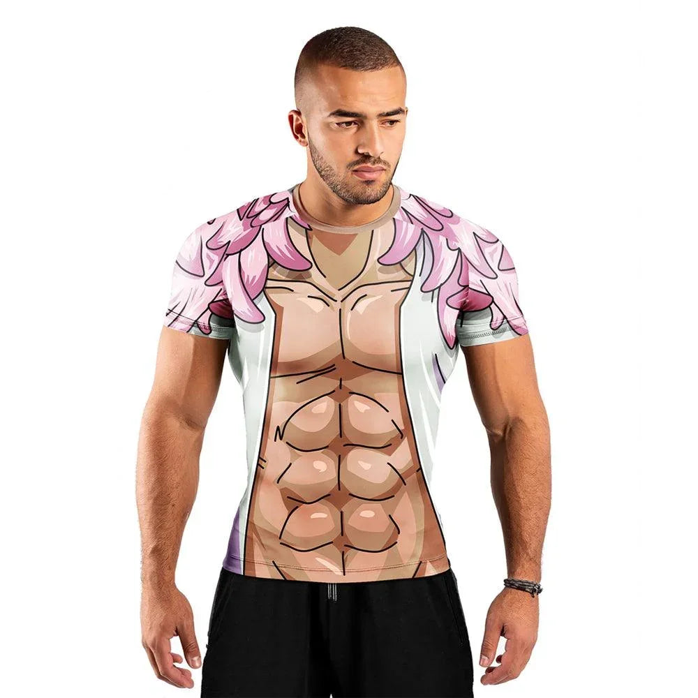 Donquixote Doflamingo Short Sleeve Rash Guard