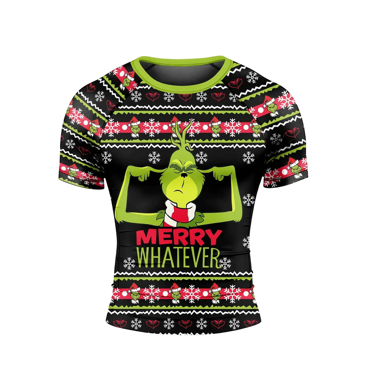 Merry Whatever Men's Short Sleeve Rash Guard