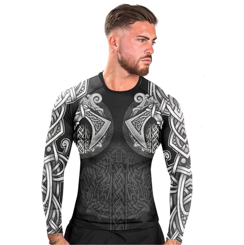 Sword & Shield Viking Men's Long Sleeve Rash Guard