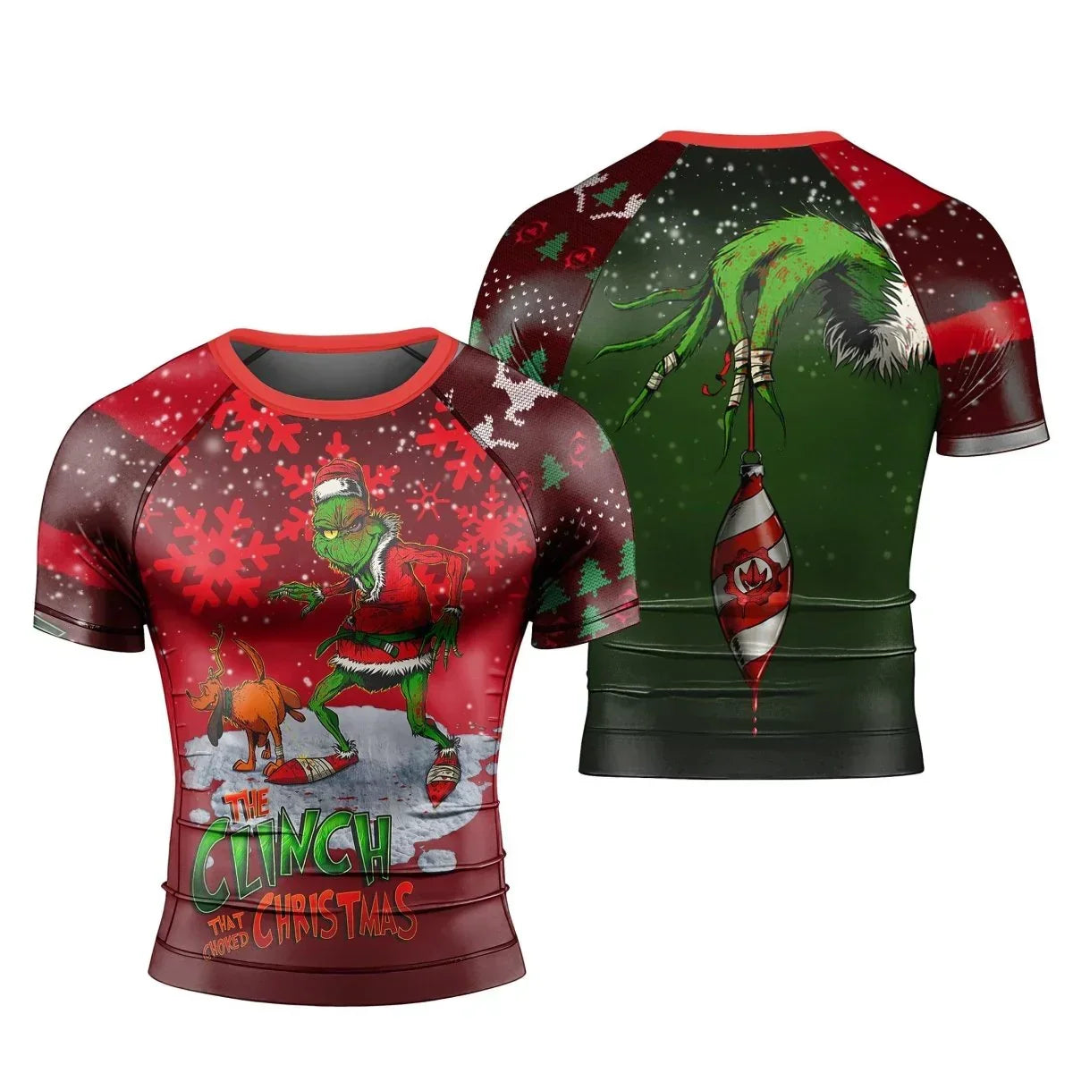 The Clinch Christmas Short Sleeve Rash Guard