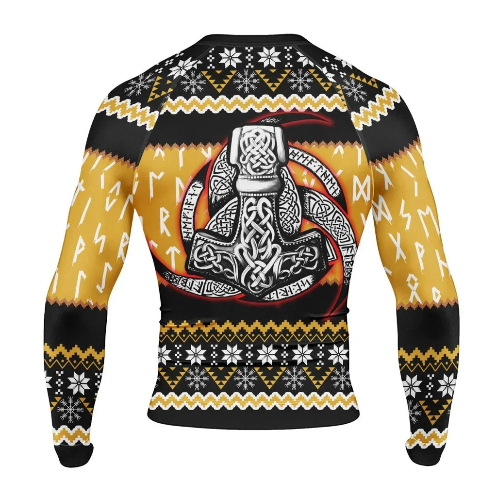 My Blood Type is Viking Men's Long Sleeve Rash Guard