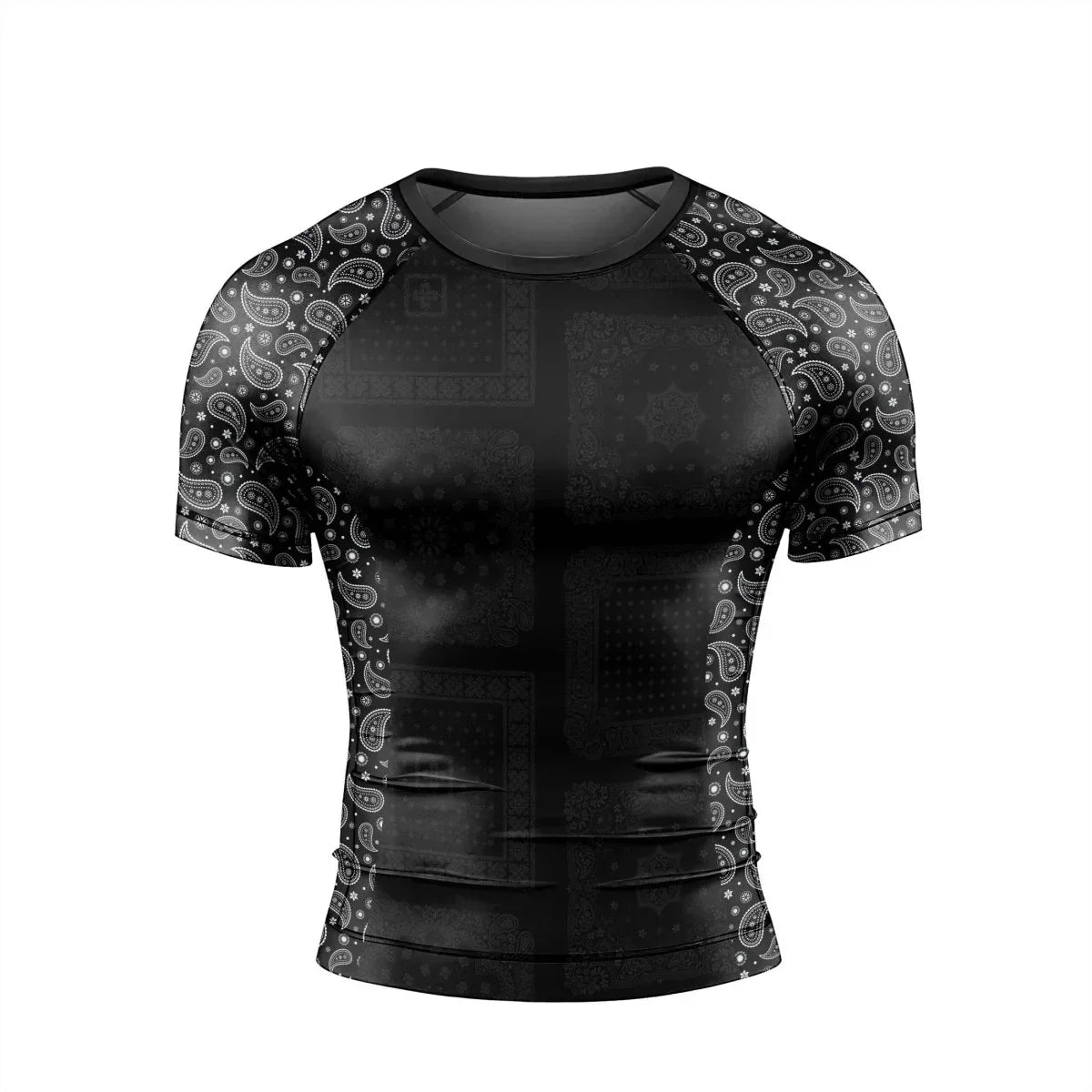 Mystic Paisley Men's Short Sleeve Rash Guard