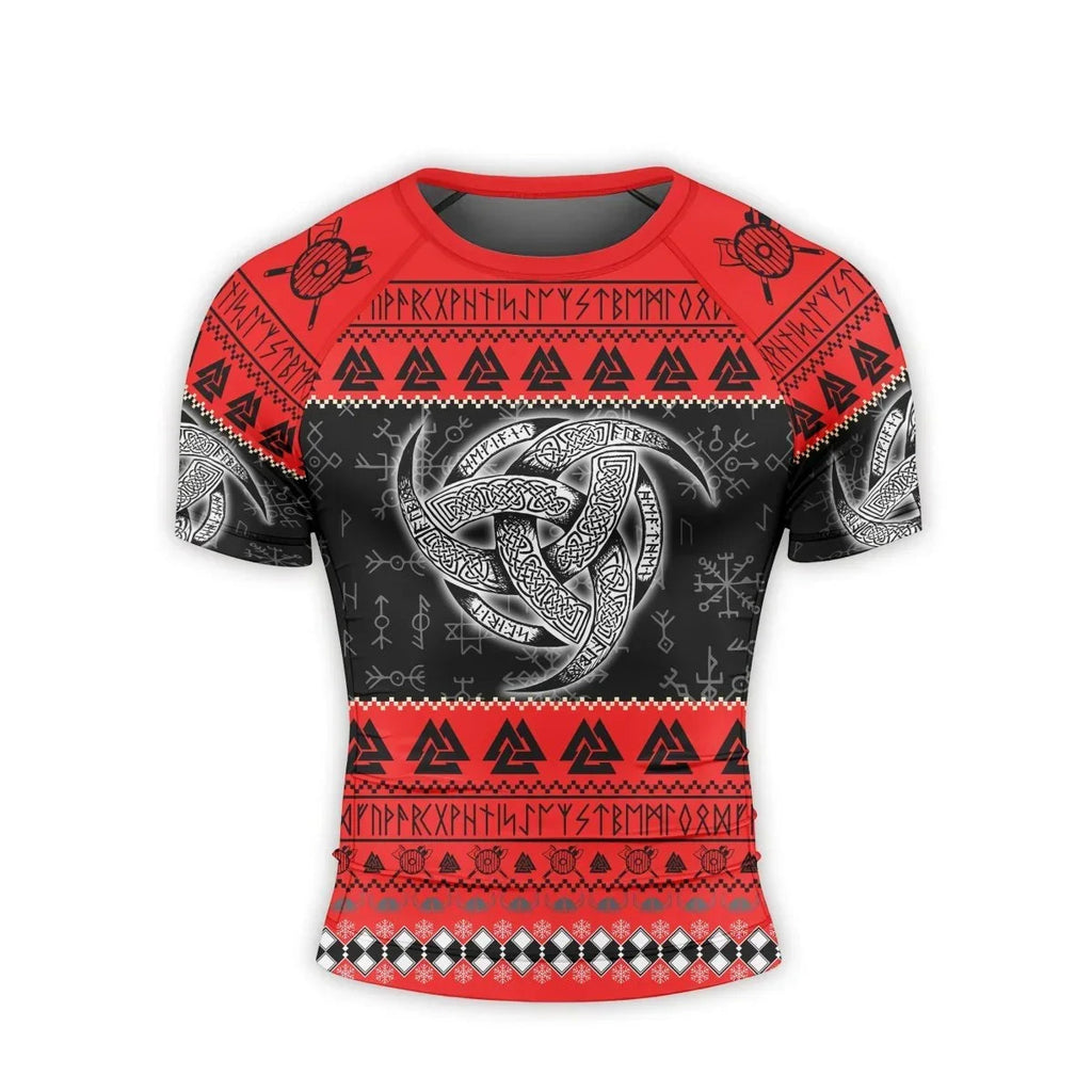 Odin Triskele Men's Short Sleeve Rash Guard