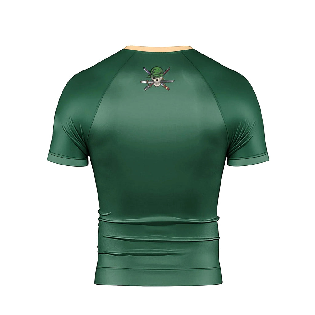 One Piece Zoro Timeskip Men's Short Sleeve Rash Guard