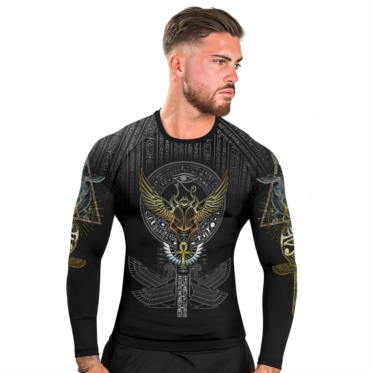 Pharaoh Sigil Men's Long Sleeve Rash Guard