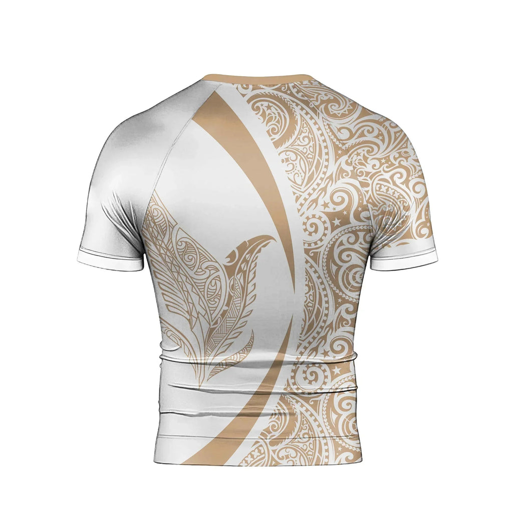 Polynesian Tattoo Men's Short Sleeve Rash Guard