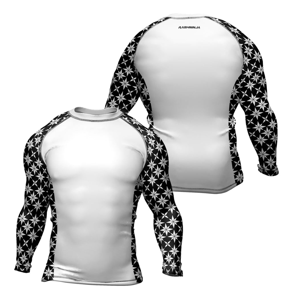 Rashninja Camouflage White Fusion Men's Long Sleeve Rash Guard