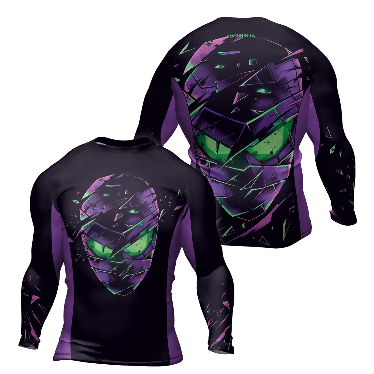 Rashninja Ninja Neon Venom Men's Long Sleeve Rash Guard