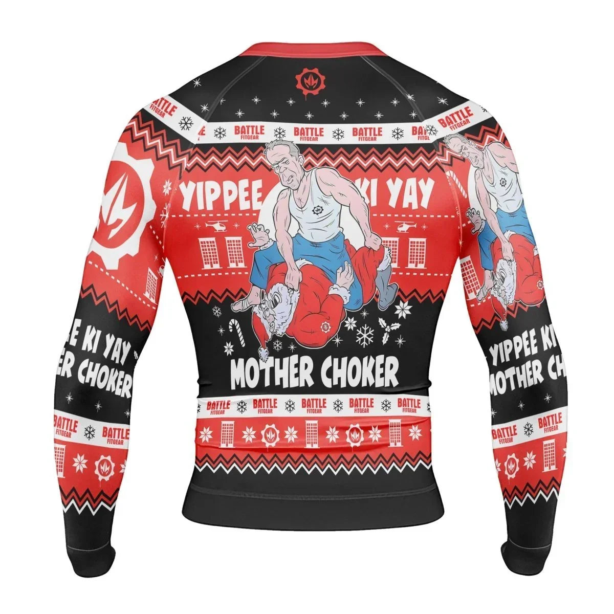 Yippe Ki-Yay Mother Choker Long Sleeve Rash Guard