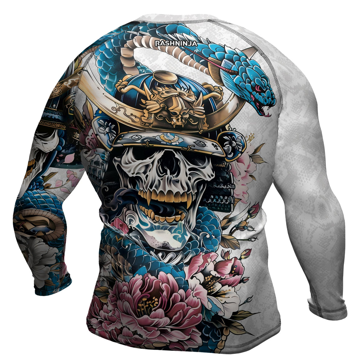 Rashninja Snake Samurai Spirit Men's Long Sleeve Rash Guard