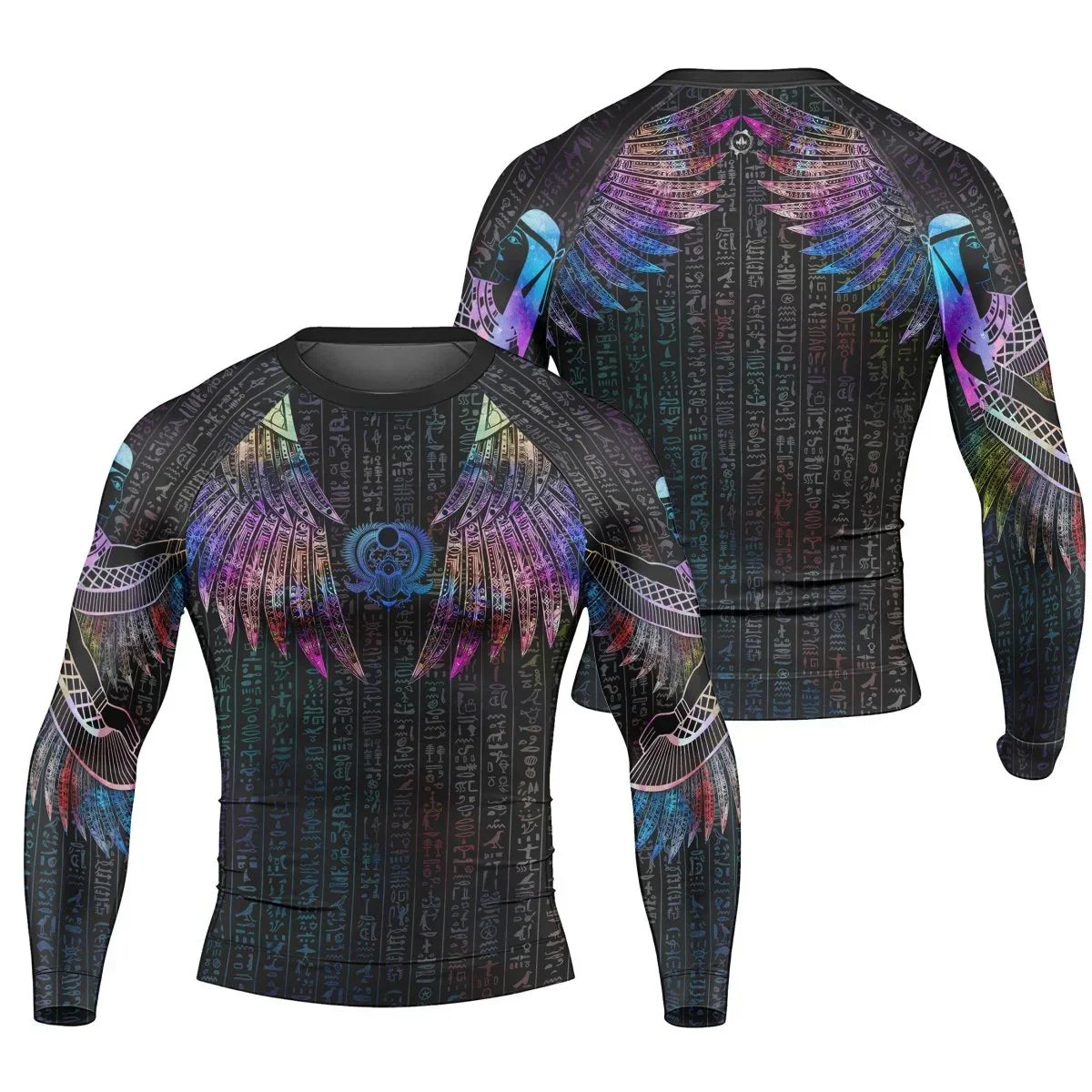 Goddess Of Motherly Love Aset Men's Long Sleeve Rash Guard