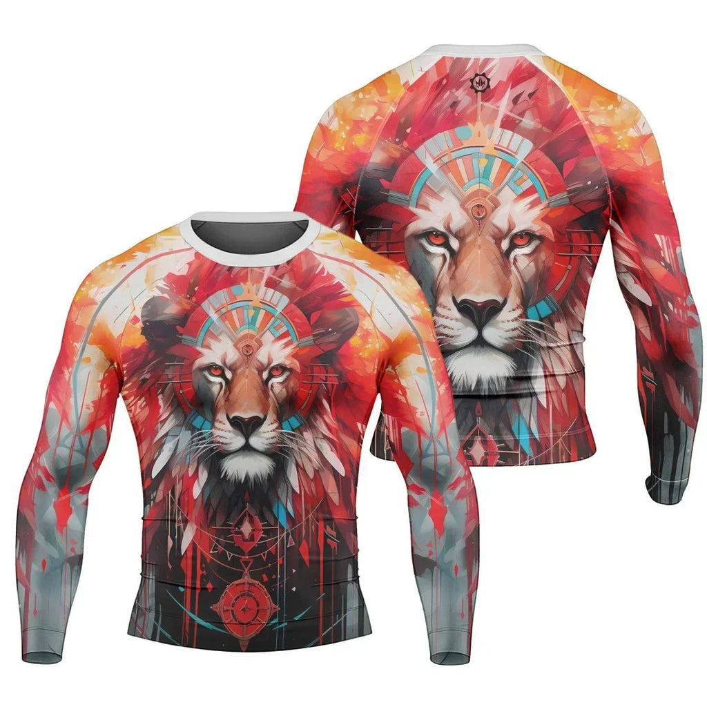 Lion Native Men's Long Sleeve Rash Guard
