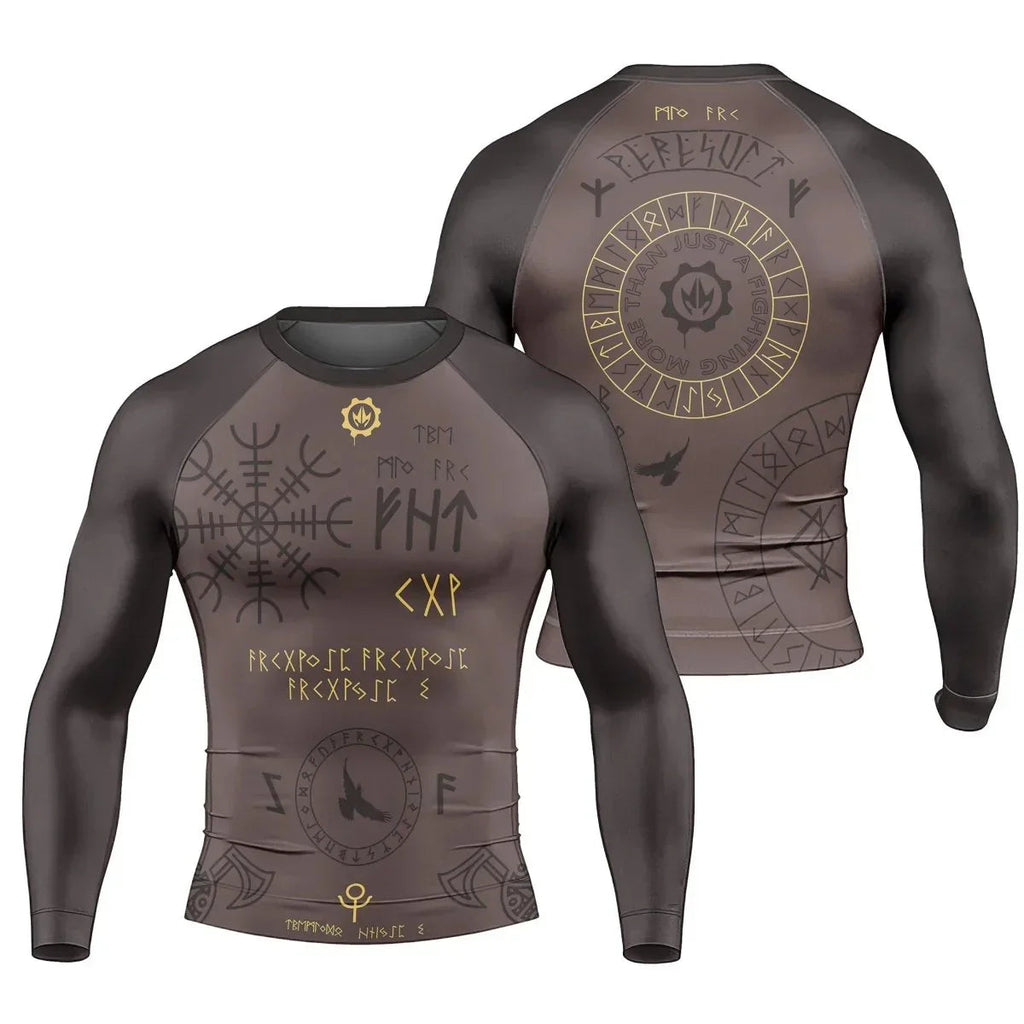 BattleFitGear Viking Valhalla Rune Long Sleeve Rash Guard