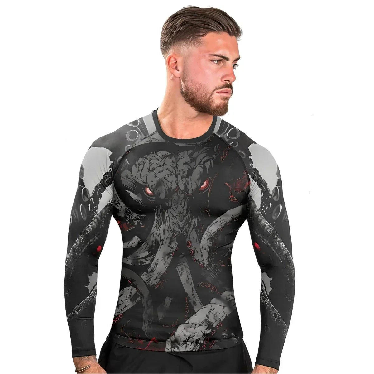 Darkness Cthulhu Men's Long Sleeve Rash Guard