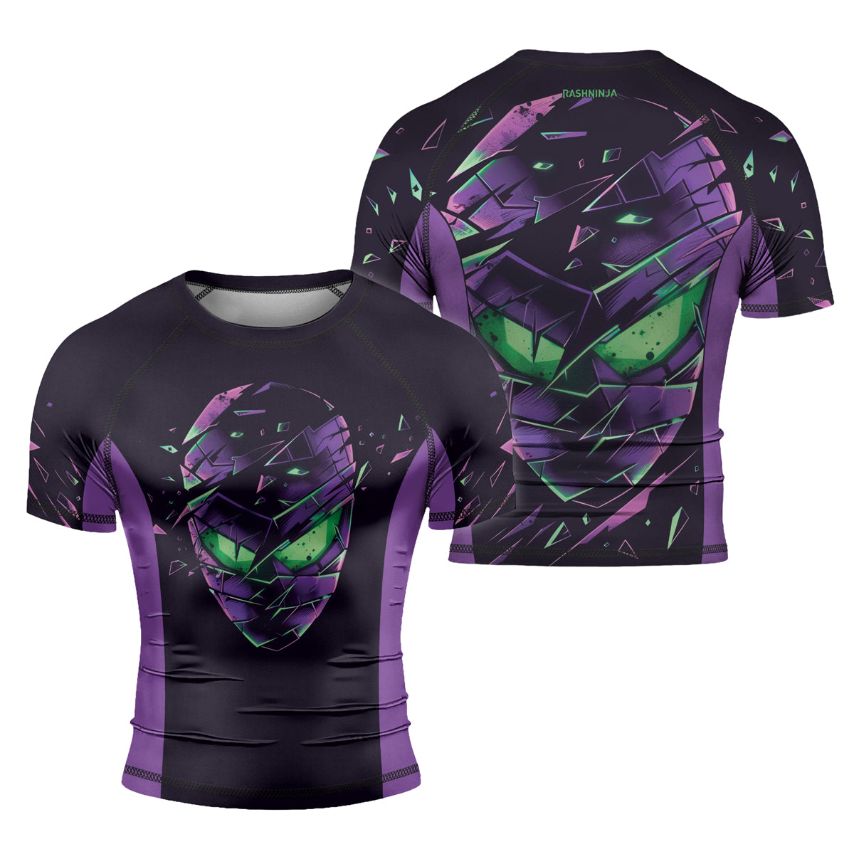 Rashninja Ninja Neon Venom Men's Short Sleeve Rash Guard