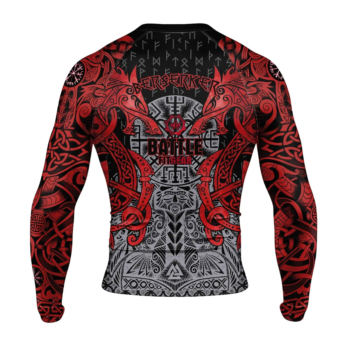 Rage Of Viking Berserker Men's Long Sleeve Rash Guard