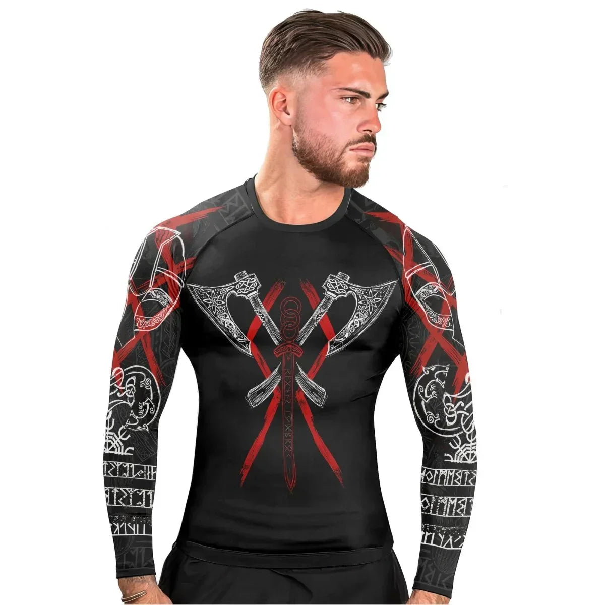 Ragnar Lothbrok Men's Long Sleeve Rash Guard