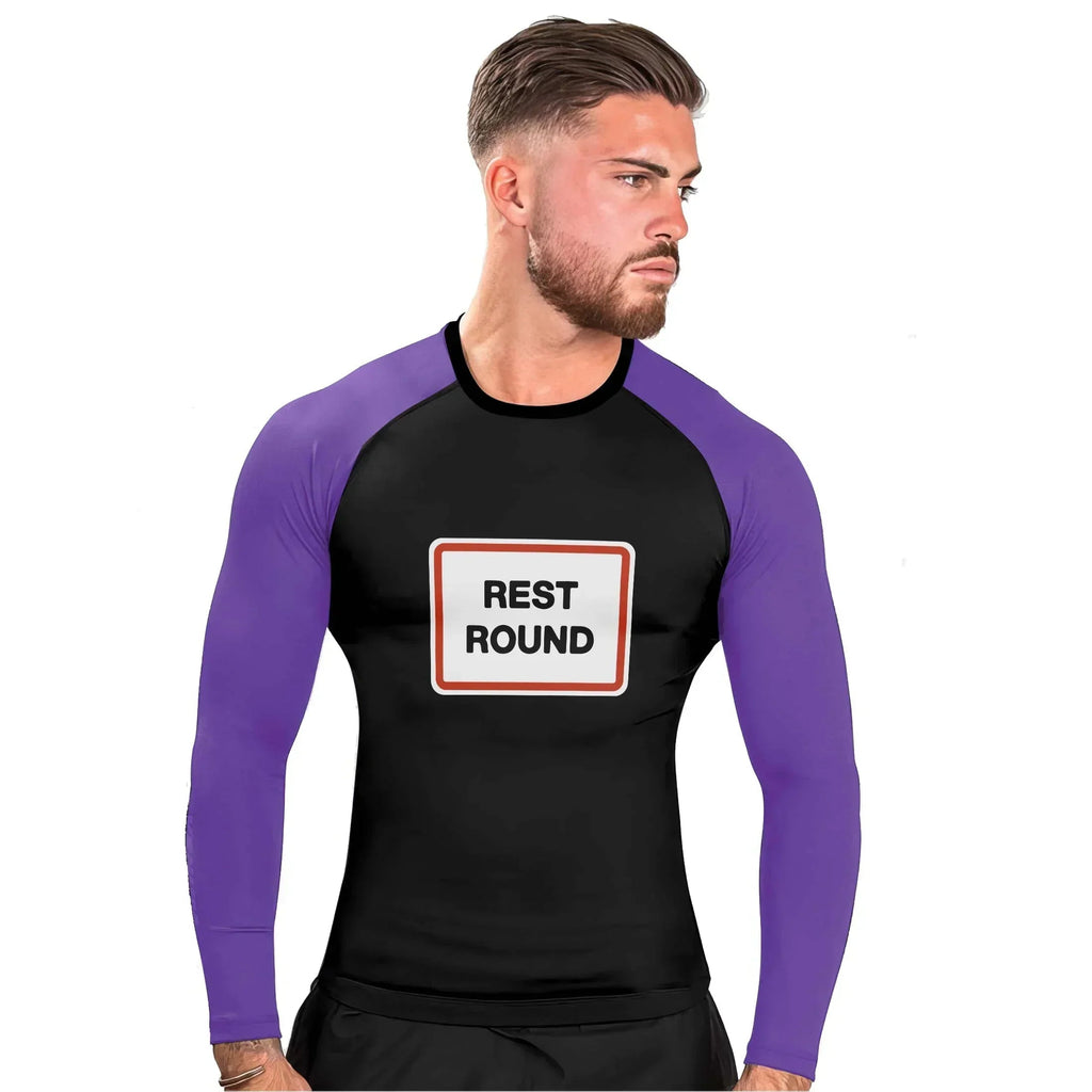 Rest Round Men's Long Sleeve Rash Guard