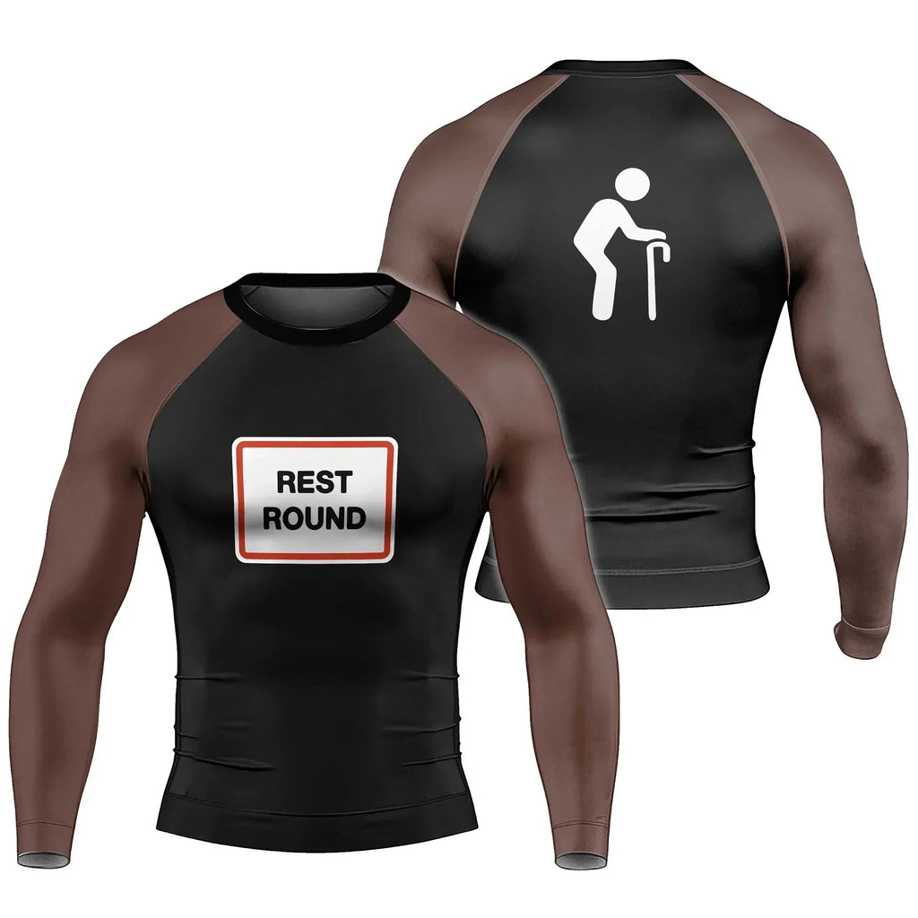 Rest Round Men's Long Sleeve Rash Guard