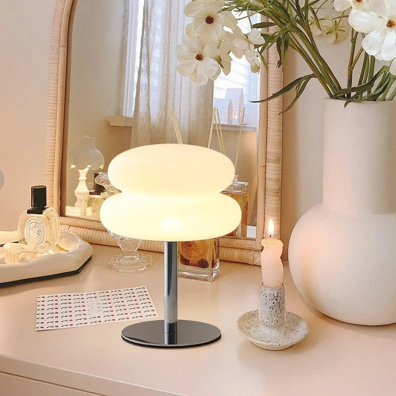 Macaron LED Table Lamp Trichromatic Dimming Eye Protection Night Light for Bedroom Bedside Decor Living Room Atmosphere Lighting