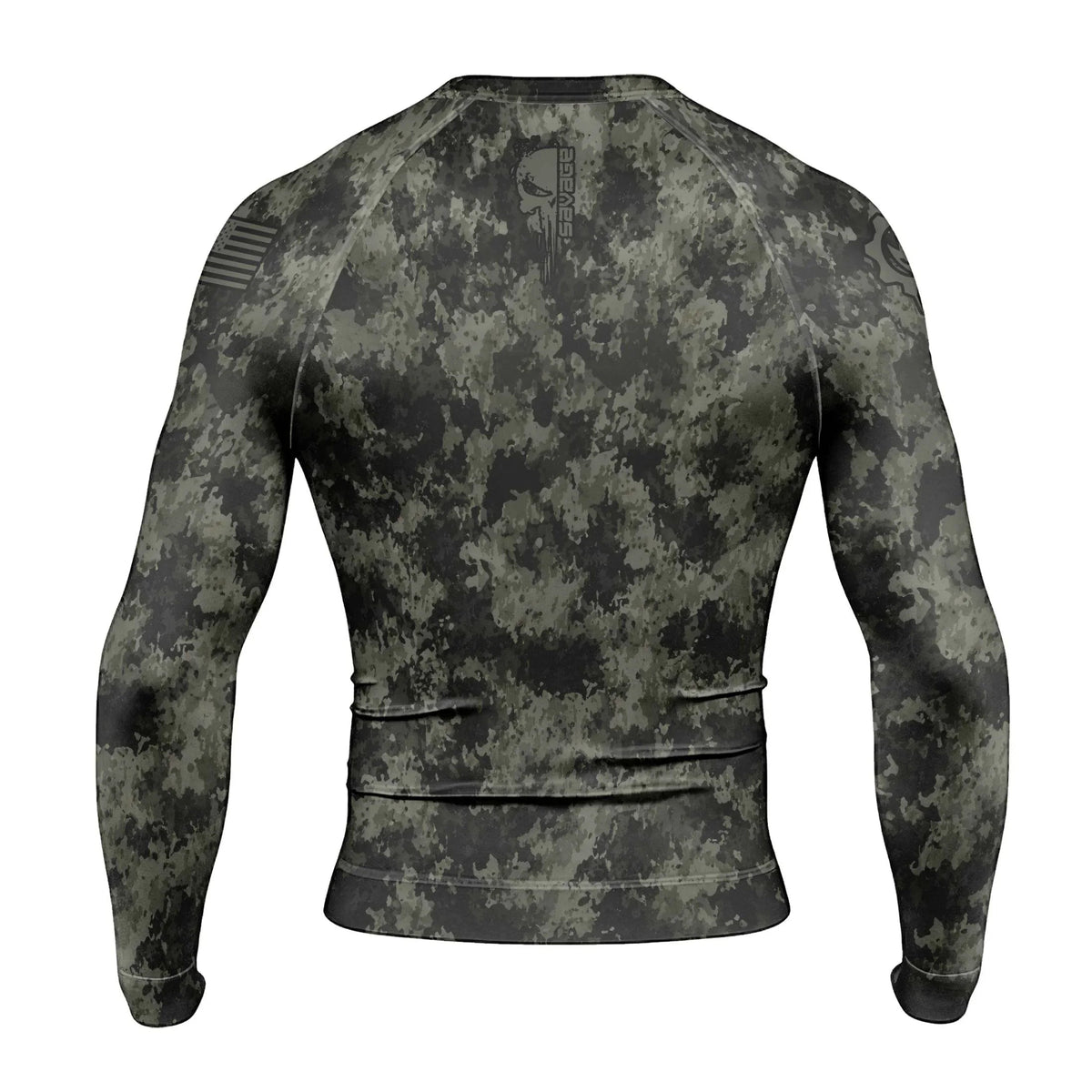 Savage Skull Men's Long Sleeve Rash Guard