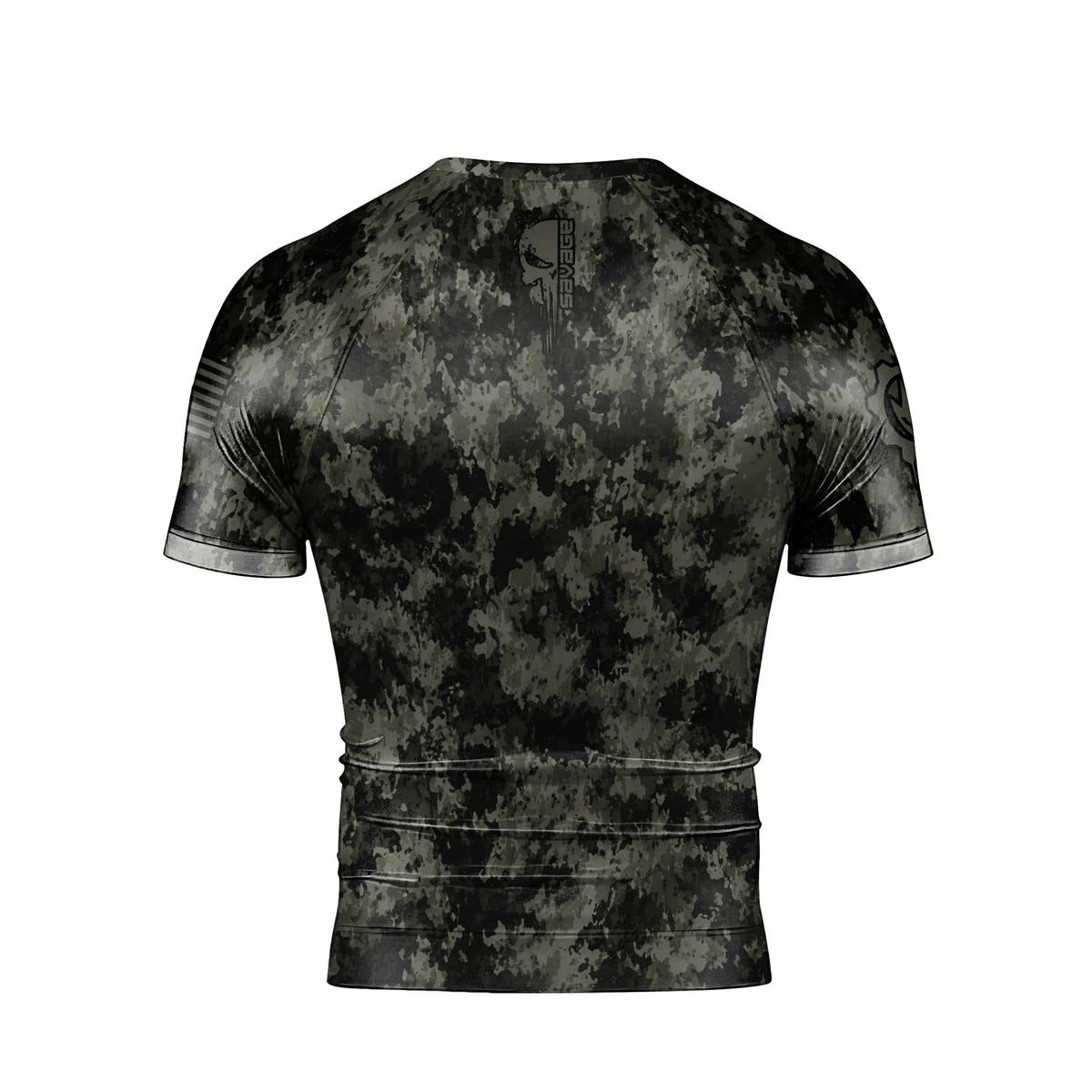 Savage Skull Men's Short Sleeve Rash Guard
