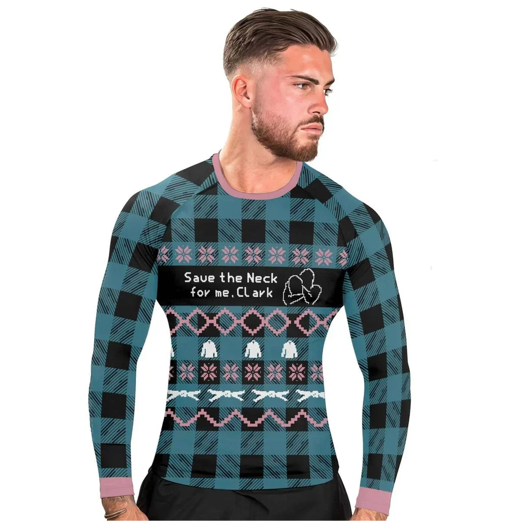 Save The Neck For Me Men's Long Sleeve Rash Guard