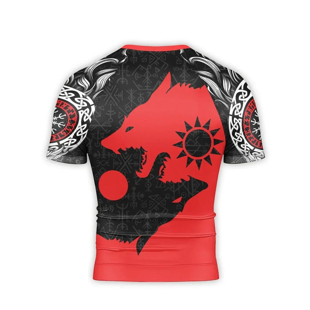 Sköll and Hati Men's Short Sleeve Rash Guard