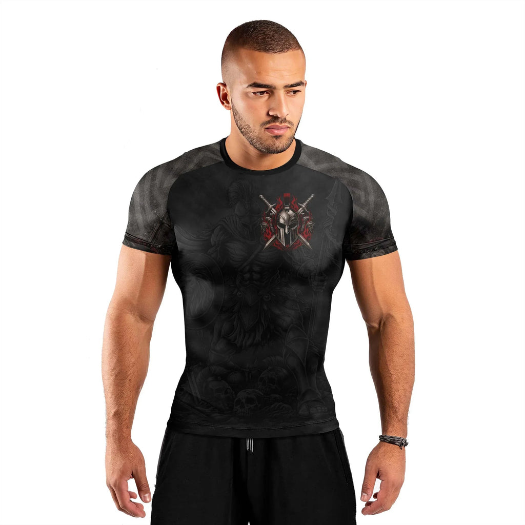 Spartan Rage Men's Short Sleeve Rash Guard
