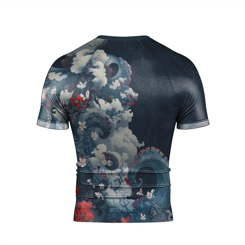 The Kraken's Garden Men's Short Sleeve Rash Guard