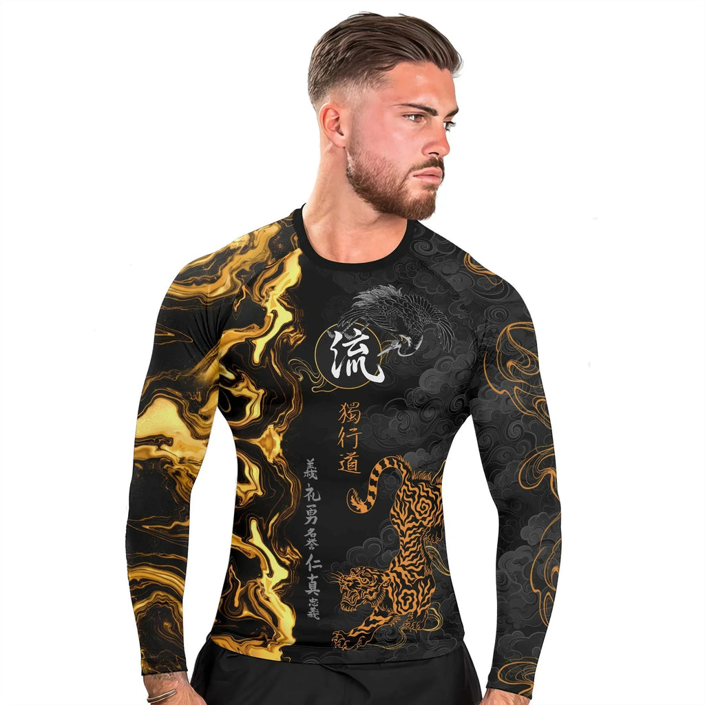 Tiger Way Ryu Men's Long Sleeve Rash Guard