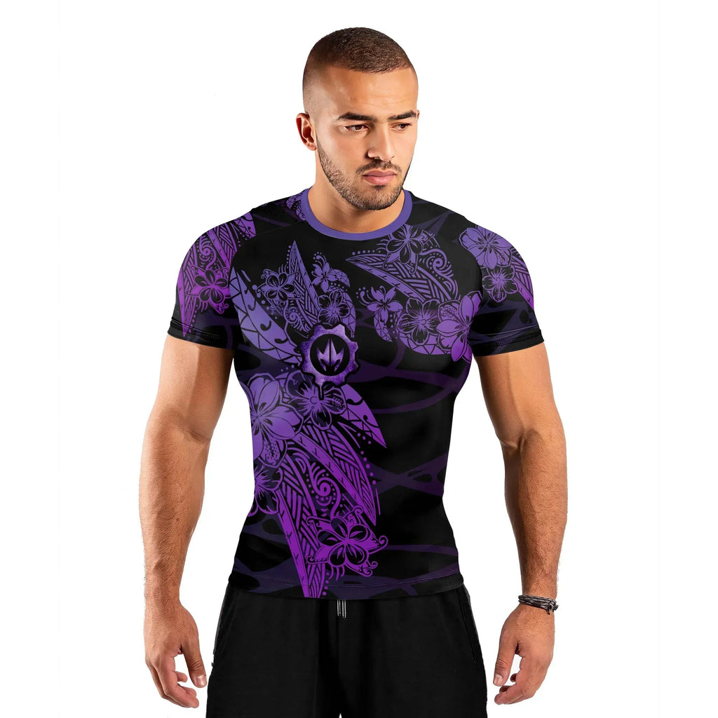 Tropical War Sigil Men's Short Sleeve Rash Guard