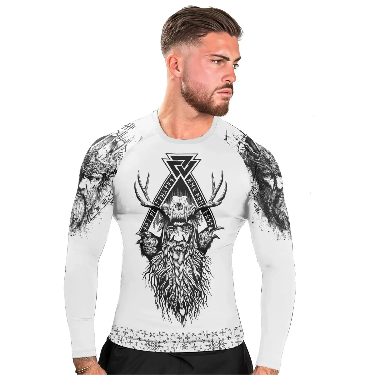 Viking Daddy Men's Long Sleeve Rash Guard